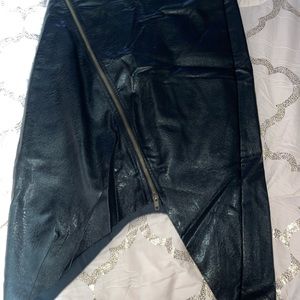 ShineStar Black Faux Leather skirt